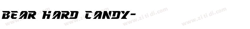 Bear hard candy字体转换